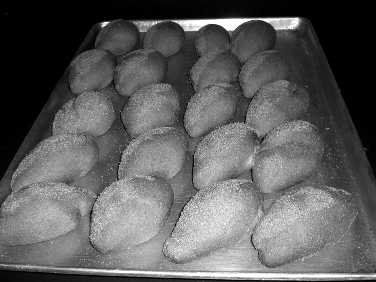 Primera hornada de panes Castapan en 2005, recién salida del horno