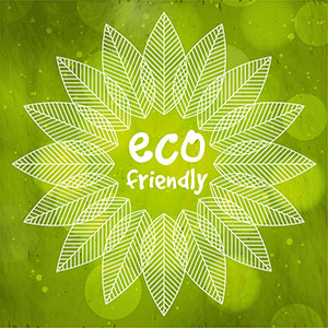 Green nature background with creative leaves decoration for Eco Friendly concept.